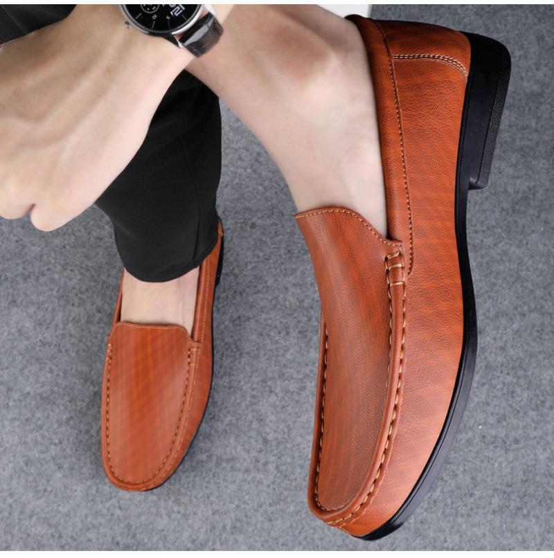 Fashion Men Loafers Luxury Casual Leather Shoe Moccasins Slip-On Casual Driving Shoes for Men Handmade Oxford Shoe Dress Shoes Man Shoes