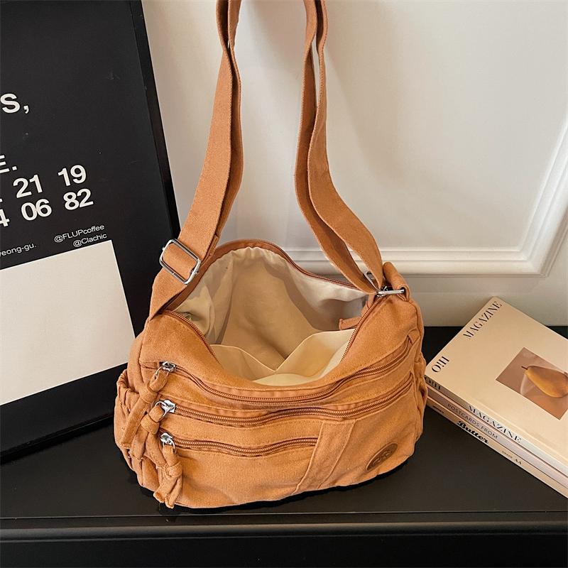 Women's Bag Solid Shoulder Bag Lightweight Nylon Crossbody Bag