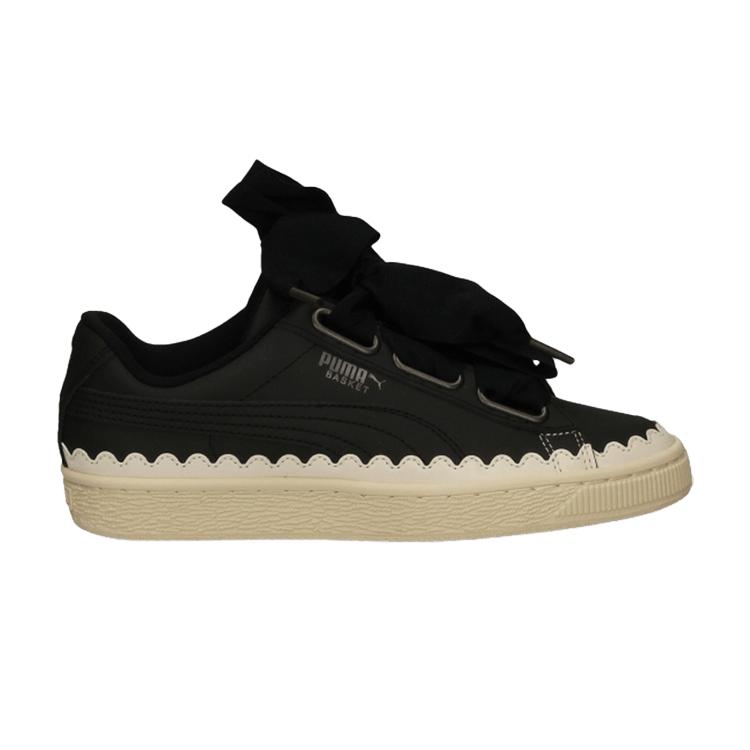

Puma Basket Heart Scallop Black Women Sneakers Puma-Black 366979-03