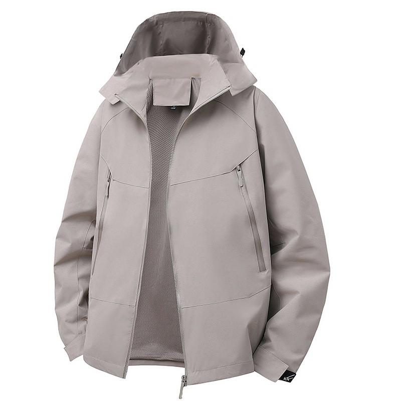 Unisex Lightweight Waterproof Windproof Hooded Outdoor Jacket Hiking Camping Trekking Fall