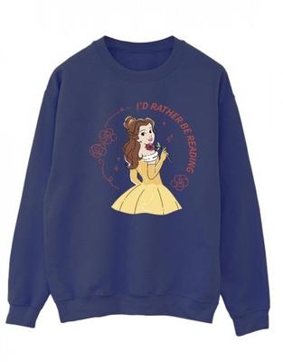 Womens/Ladies Beauty And The Beast IÂ´d Rather Be Reading Sweatshirt