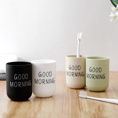 330 ml Good Morning Cup Zahnbürstenhalter Waschen Trinken Badezimmer Zahnbecher