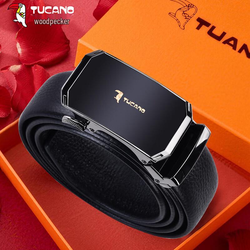 

TUCANO Men s Genuine Leather Automatic Buckle Belt