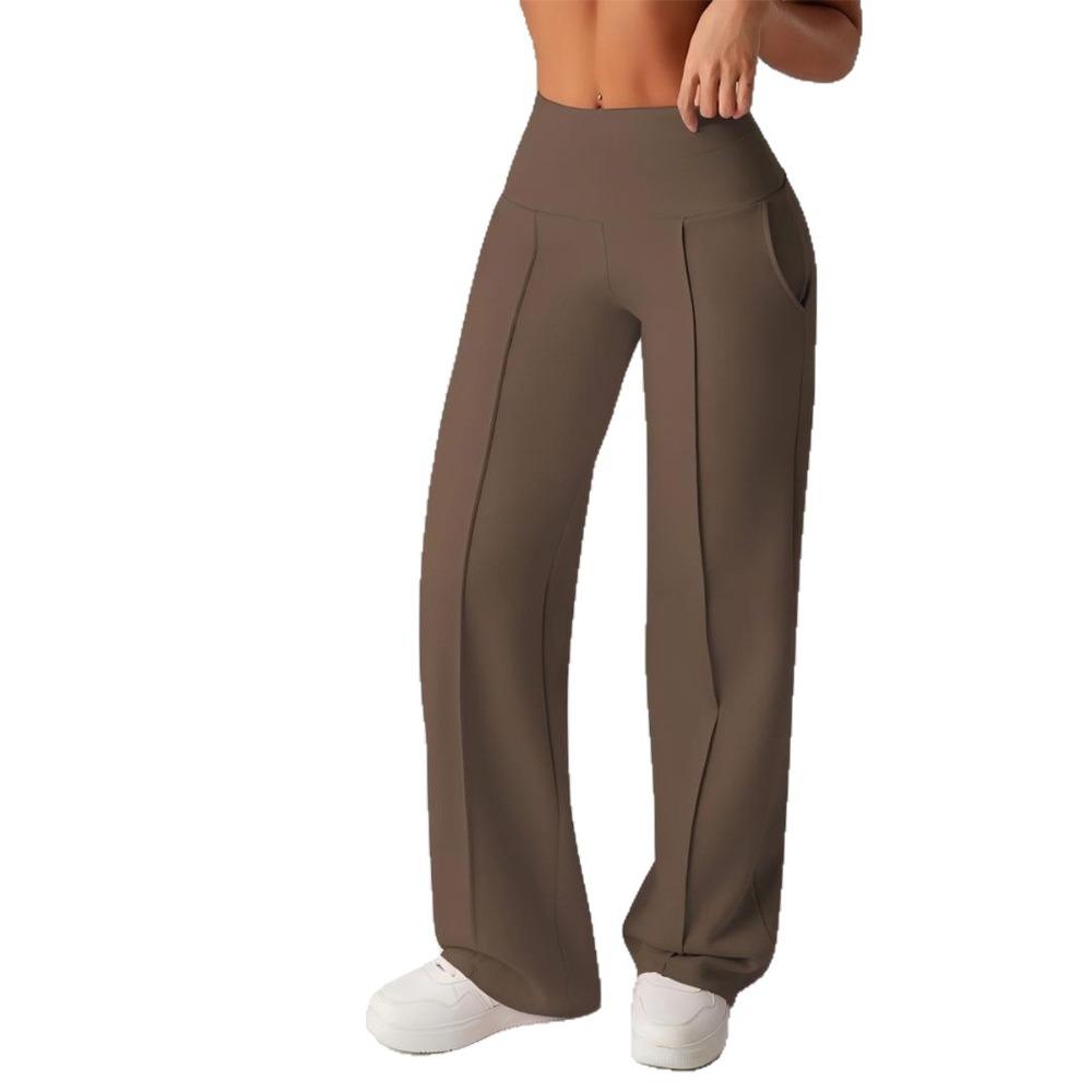 Straight Leg Sports Pants for Women, New Loose Quick Drying Pilates, Running Training Yoga Pants Fitness Suit