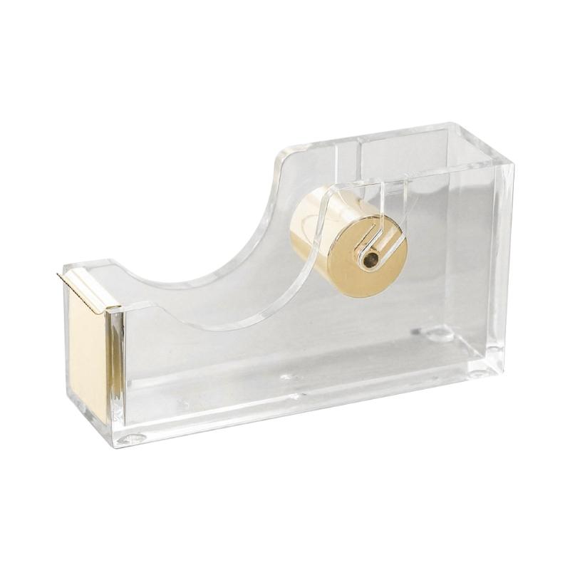 Acrylic Tape Dispenser Tape Dispenser Desk Office Desk Supplies Tape Holder Desktop Tape Dispenser Organier