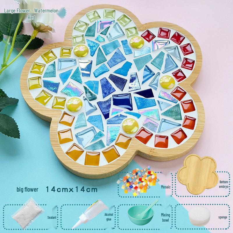 Handmade Mosaic Coaster DIY Kit for Students – Perfect for Mother's Day & Kindergarten Activities