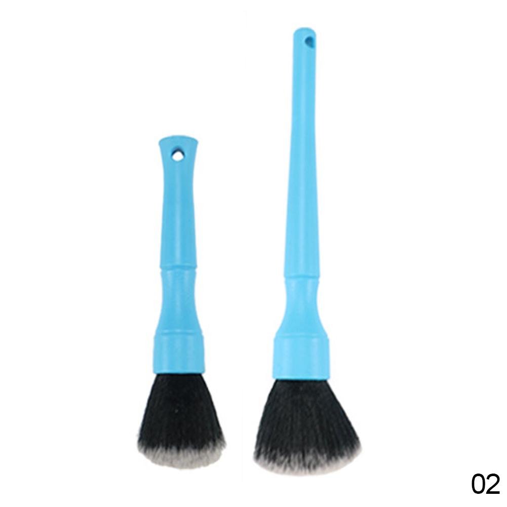 2 Pcs Car Interior Detailing Brush Super Soft Crevice Brush Cleaning Brush Car Cleaning Tool Interior Accessories Car Styling