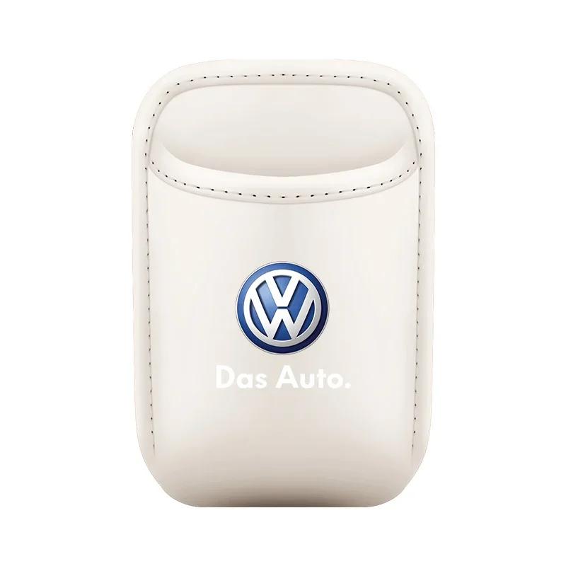 The multi-functional leather storage case for car water cups is suitable For VW Volkswagen Polo Tiguan Passat Golf Jetta Lavida