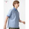 Uniqlo Japan Dry Kanoko Border Polo Shirt
