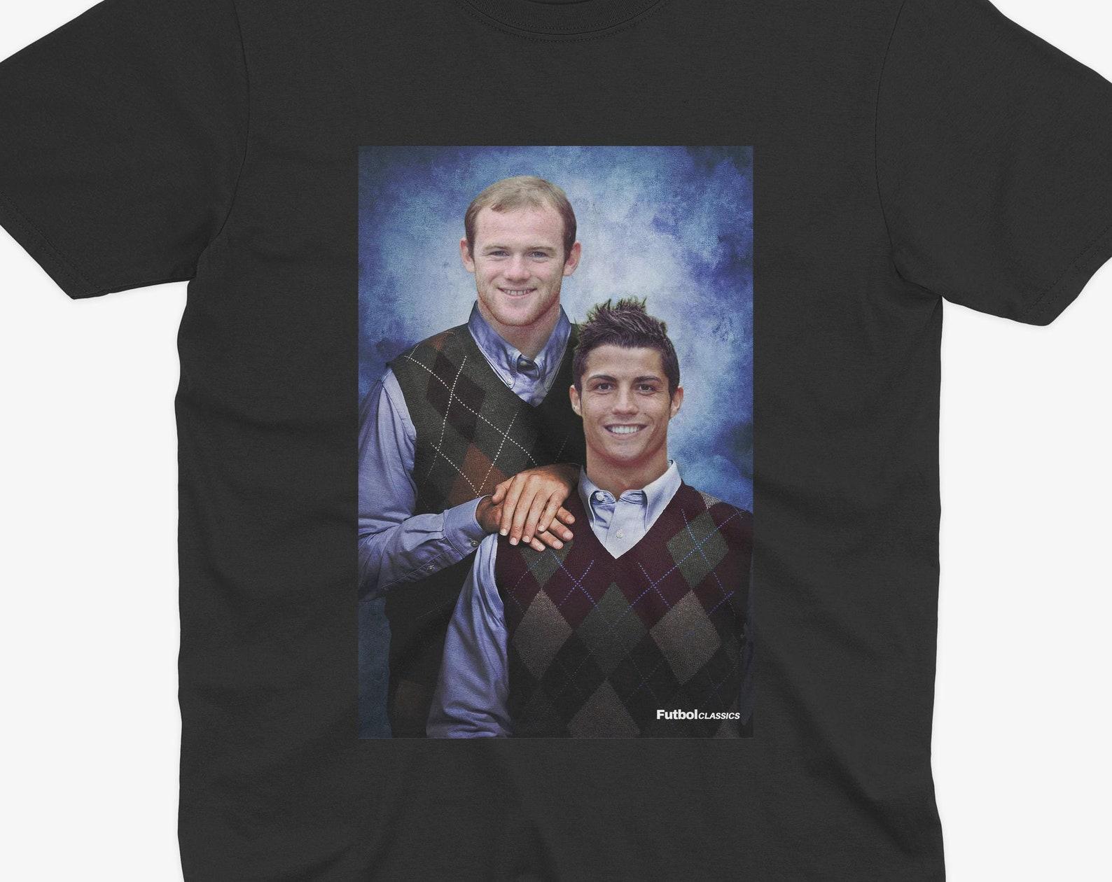 Wayne Rooney & Cristiano Ronaldo T Shirt | Man United T Shirt | Man UTD Fan | Man UTD Gift | Manchester United XL