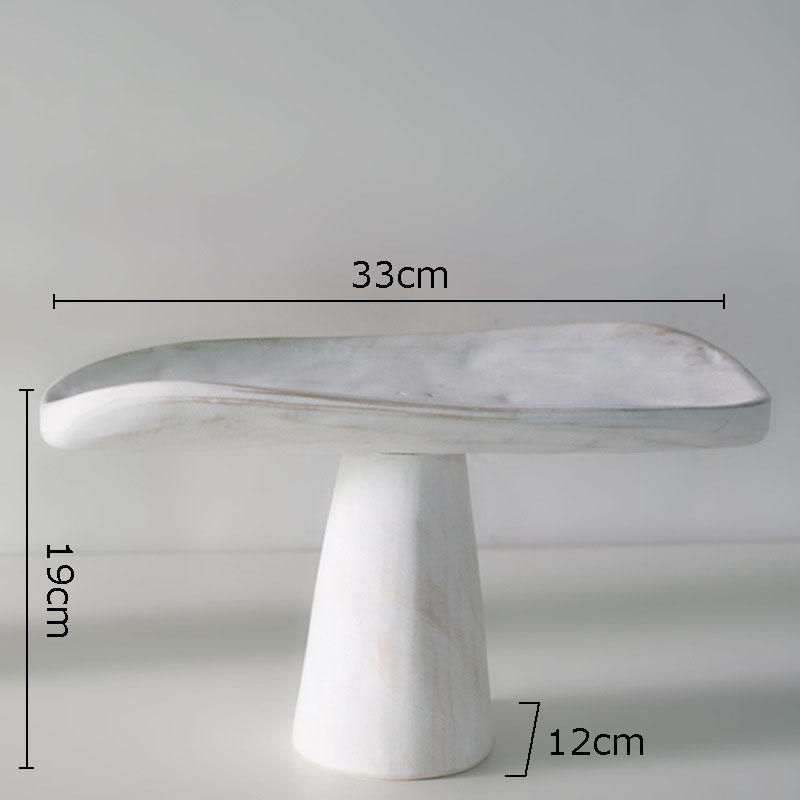 

Минималистичные белые деревянные подносы Декоративная подставка для торта Фруктовая чаша Тарелка для закусок и десертов Тарелка для фруктов Кофейный столик Домашний фруктовый поднос