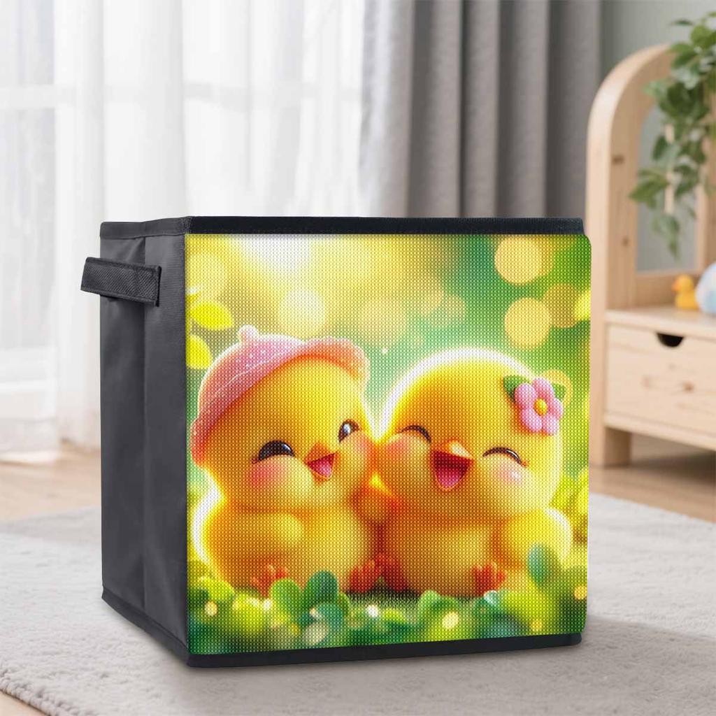 A Happy Little Duck 5D Diamond Painting Storage Basket Full Round Drill Mosaic Diamond Embroidery Cross Stitch Kits Home Decor Home Decor