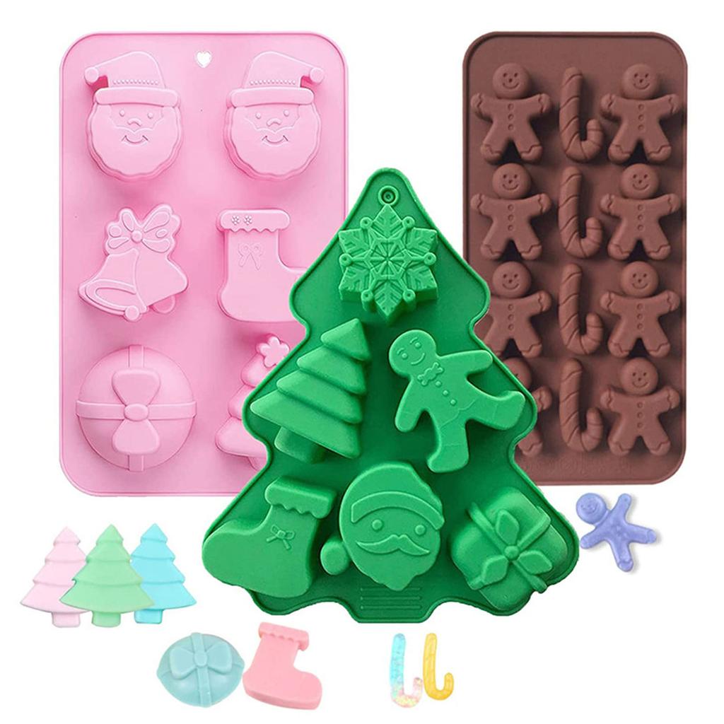 Christmas Series Baking Molds Fondant Mould Chocolate Moulds Cake Decorating Gadgets Silicone Kitchen Baking Accessories