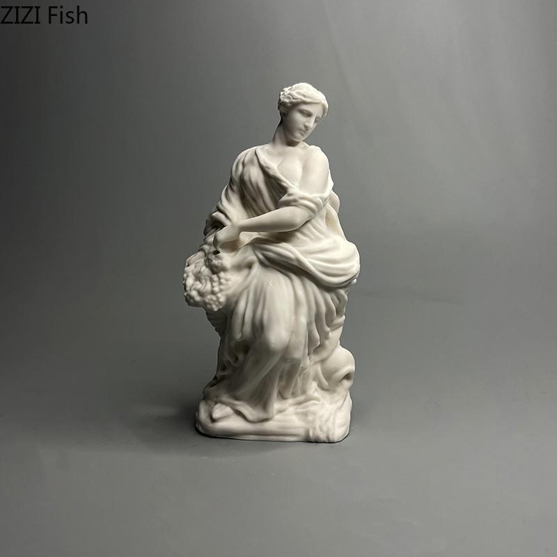 Trevi Girl Figures Plaster Statue Desk Decoration Ornaments Characters Sculpture Sketching Practice Coloring Teaching Tool