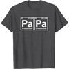 PaPa Periodic Table Chemistry Father's Day Funny Graphic Tee Short Sleeve T-Shirt
