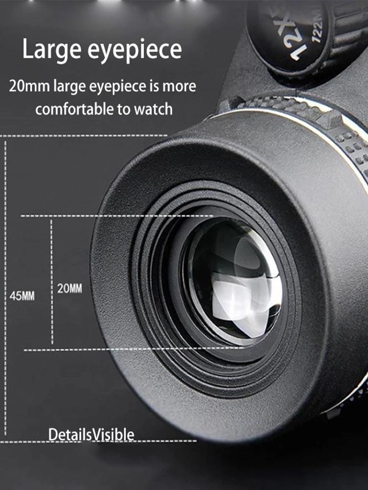 Hd Professional Monocular Powerful Binoculars Long Range Telescope With Lights Bak4 Zoom Portable Lll Night Vision