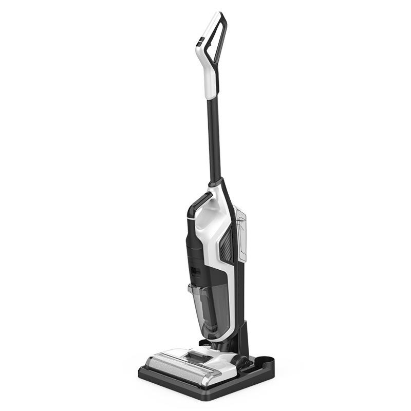 All-in-One Intelligent Wireless Floor Scrubber & Vacuum: Automatic Suction, Mopping, Drying for Wet/Dry Use
