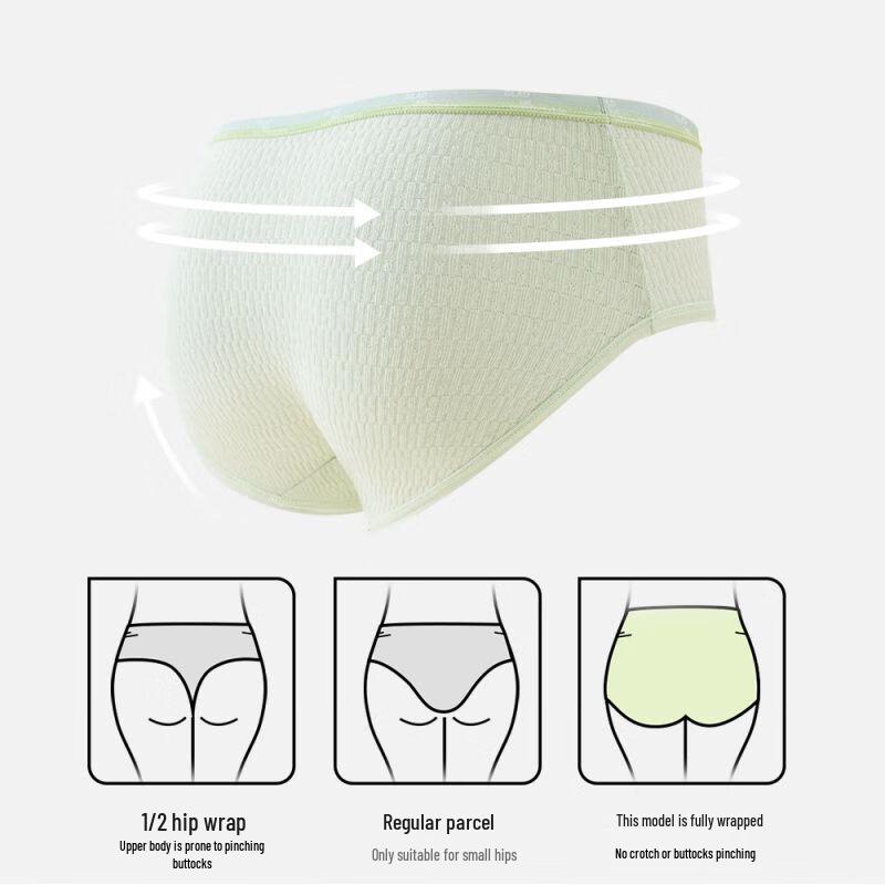 Women's Seamless Bubble Cotton Briefs Multi-Pack