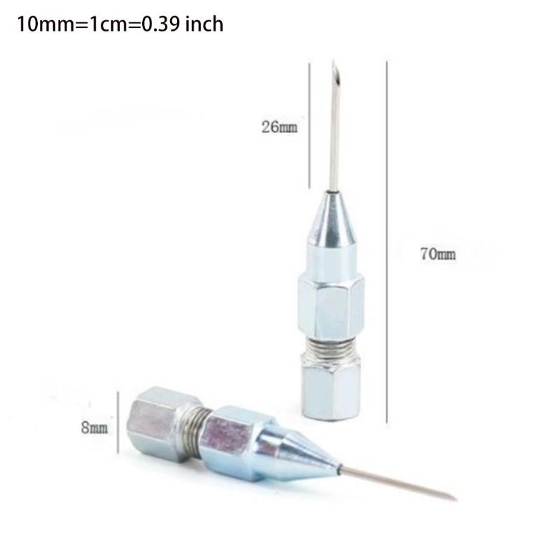 2pcs Removable Needle Nose Grease Head Grease Nozzle Grease Accessories Sealed Bearing
