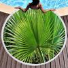 Palm Leaf Round Beach Towel,Round Hawaiian Beach Blanket Sand Free Quick Dry Boho Circle Bath Towel Absorbent Tropical Yoga Mat
