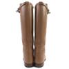 Great HERMES Knee-high boots jumping boots Kelly Buckle Leather Brown Women 35 Used