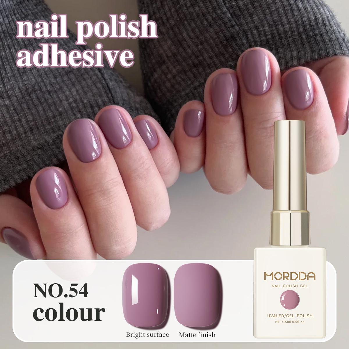 

2025 Purple Solid Color Nail Gel Polish for Whitening, Popular Autumn/Winter Nail Art