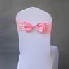 Chair Sash Satin Chair Sash Lycra Bow Tie Wedding Banquet Hotel Party Decoration