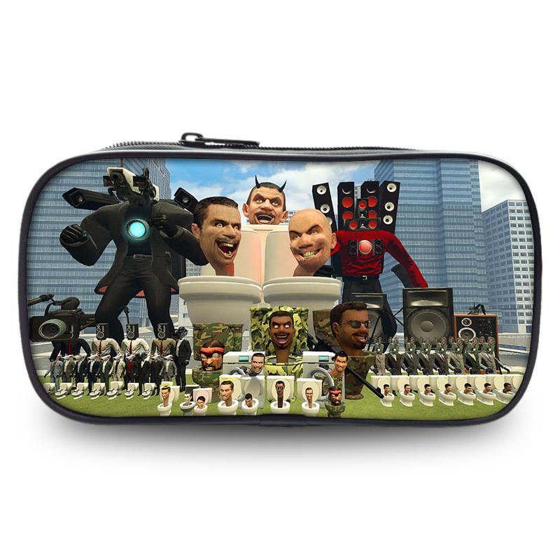 Durable Oxford Fabric Pencil Case For Kids And Students Featuring Fun Game Character Design