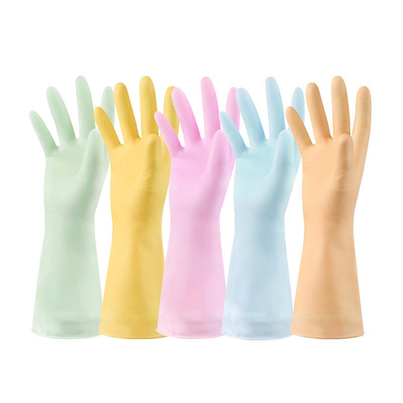 

Водонепроницаемые женские зимние перчатки для мытья посуды: Прочный резиновый латекс с бархатной подкладкой для кухонных и уборочных работ. One Size - Random Color