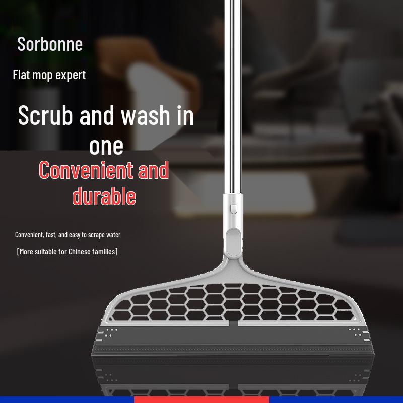 Sobam Magic Silicone Broom & Squeegee for Bathroom Floors