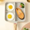 Multi-Functional Non-Stick-Skillet 3 Section-Grill Pan Breakfast Pan-Griddle