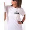 Stylisches T-Shirt mit Nummern-Kronen-Print für Damen und Herren, perfekt für legere Sommerkleidung