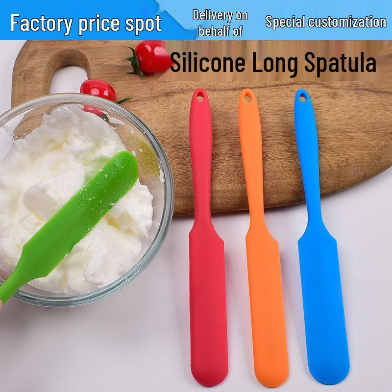 Double-Sided Silicone Cake Scraper & Spatula for Mixing & Demolding