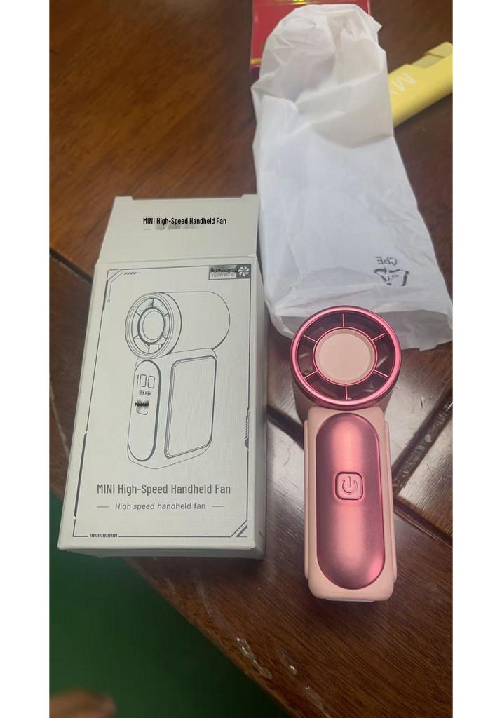 X688 High-Speed Mini Handheld Fan: USB Rechargeable, Long Battery Life, Portable Turbine for Outdoor Use