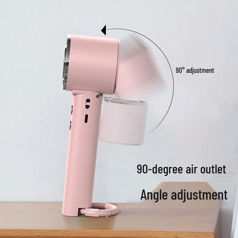 Portable Foldable USB Hanging Neck Fan: Compact Mini Fan with Handheld Option, High Speed, and Long Battery Life for Outdoor Use