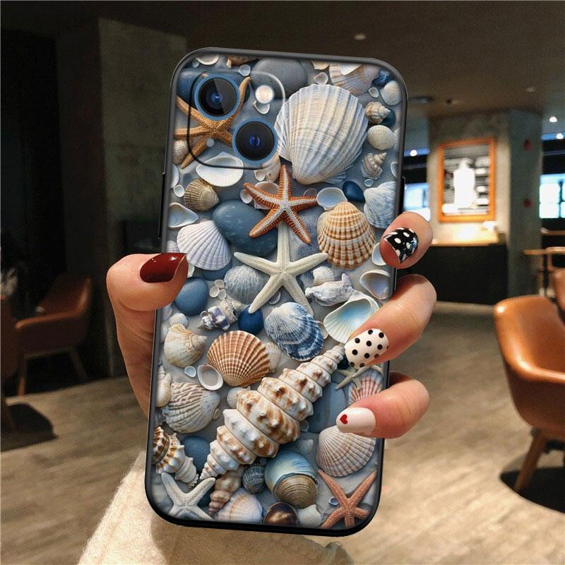 IK25 Conch Starfish New High-End Shell Phone Case for Xiaomi Poco C40 C50 C51 C55 C65 C71 C75 F3 F5 F6 F7 M2 M3 Pro Ultra