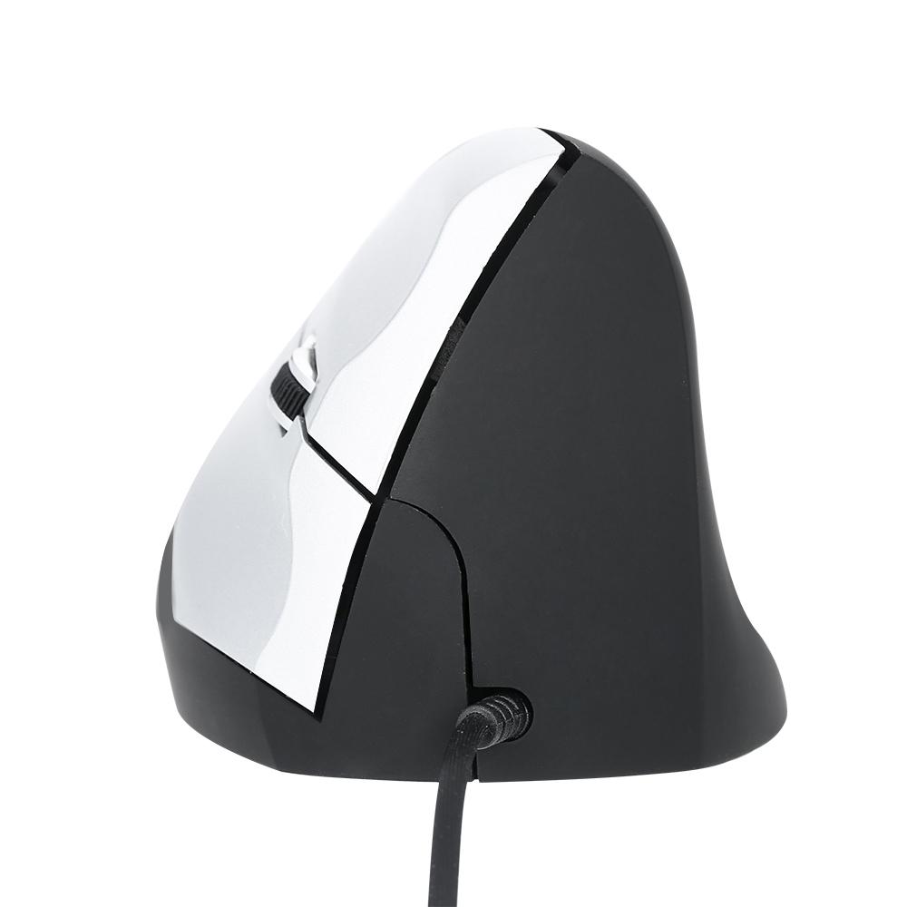 Vertical Wired Mouse Ergonomic Optical 3 Key Gaming Office Mouse for PC  Laptop Black