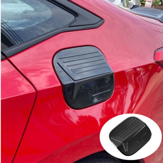 Carbon Fiber 1X Fuel Tank Oil Gas Cap Cover Trim For Honda Civic 2022 11th Gen
