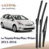 Para Toyota Prius Plus / Prius+ 2011-2016 2012 2013 Escobillas Delanteras y Traseras Limpiaparabrisas Delantero Trasero Cepillos para Ventanilla 26"16"11\"
