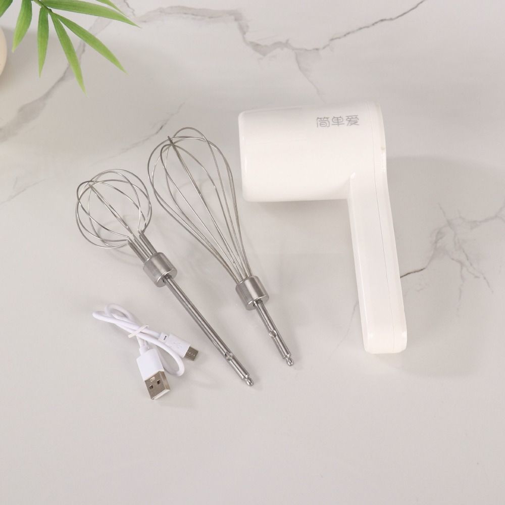 Portable Electric Hand Mixer Handheld Mini Egg Beater Electric Eggbeater  Milk Frothing