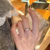 Elegante Anello Aperto in Argento Sterling 925 per Donna: Lussuoso, Durevole, Versatile, Design Inalterabile.