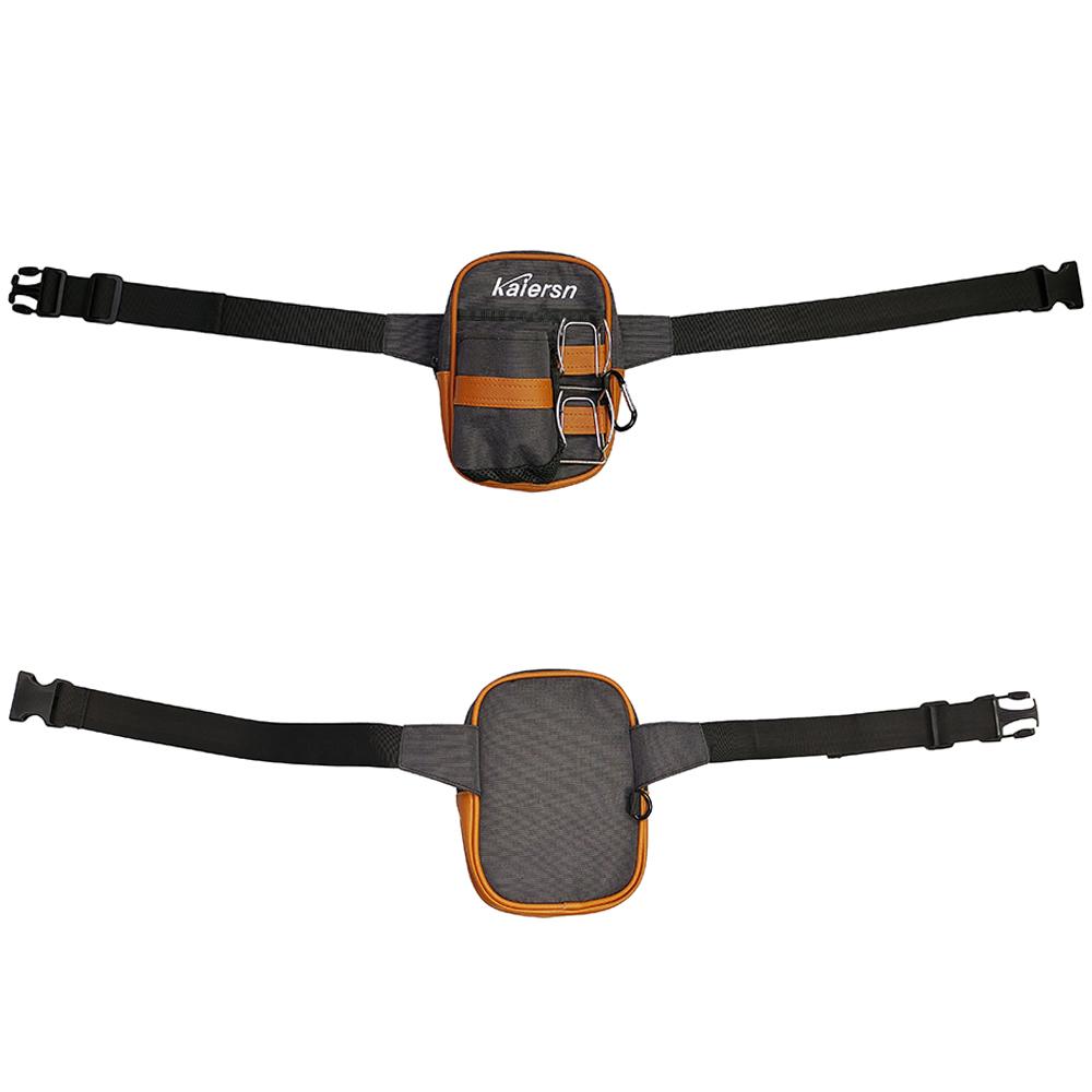 Kaiersn Park Golf Bag Golf Ball Pocket With 2Pcs Ball Clamp Golf Accessory Bag