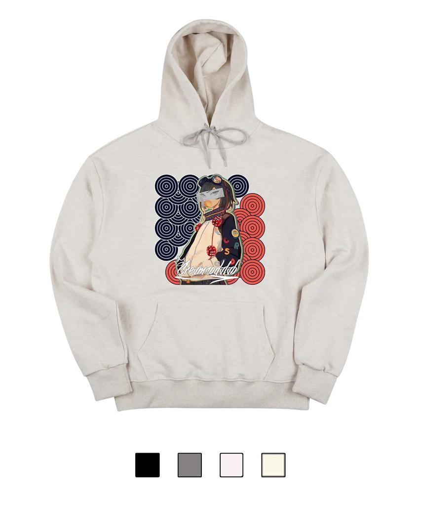 Dice Girl Hoodie Oatmeal