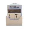 Aesthetic Desk Calendar Ornament Manual Date Display Ornament Wooden Perpetual Calendar  Office