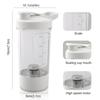 USB Rechargeable Electric Cup Stainless Steel Coffee Stirring Cup 316 Rotating Coffee Milk Juice Water Cup Birthday Gift