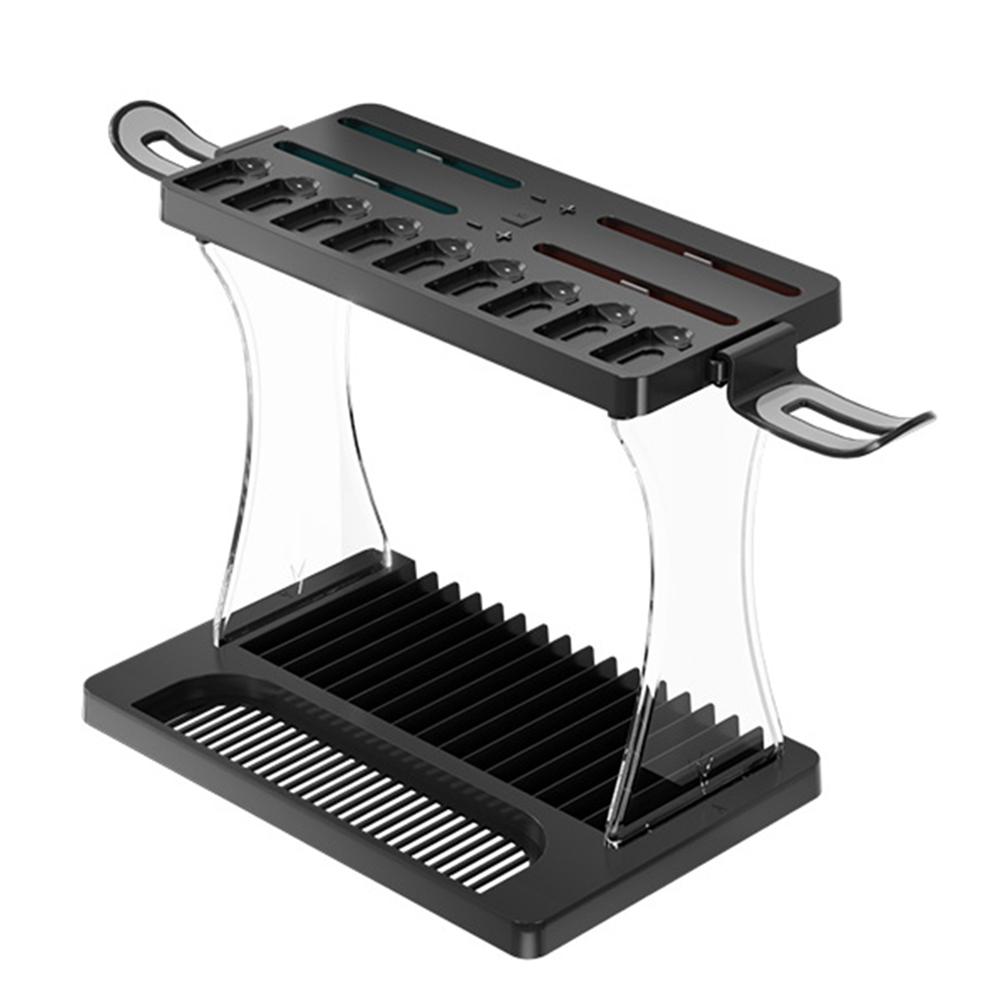 Многофункциональная стойка-органайзер Стойка для зарядки Станция хранения Стойка для хранения игр для Switch 2 Стойка для игровых дисков Органайзер для контроллеров