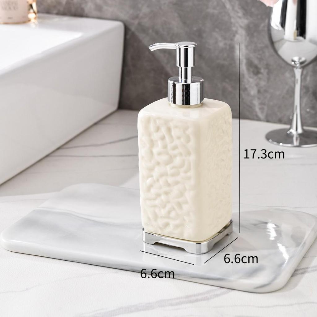 Cheese Texture Press-Type Dispenser Bottle for Body Wash, Shampoo, and Hand Soap