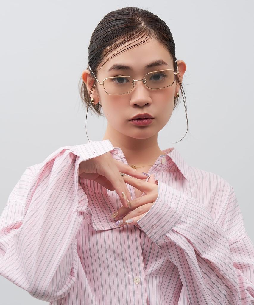CUT TREND SUNGLASSES Square Sunglasses Metal Colored UV UV For For Unisex [Zoff] SUNCUTGlasses/UV100% (Gold (Matte) - ZY262G03_56F1) Frame, Lenses,