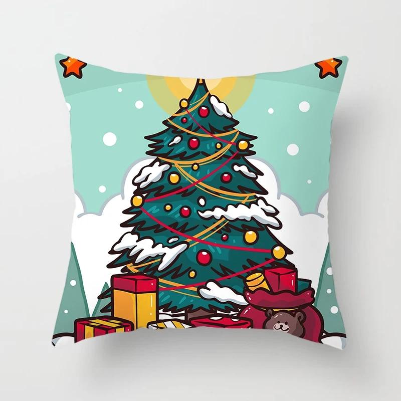 

Рождественские домашние наволочки с рождественским принтом для кровати, украшения для дома, наволочки, рождественские украшения, наволочки 40x40cm