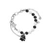 2PCS Pearl Beaded Halloween Couple Bracelets Funny Ghost Pendant Bracelet  Friends